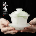 Pale green old-style liuli San Cai gaiwan 170ml