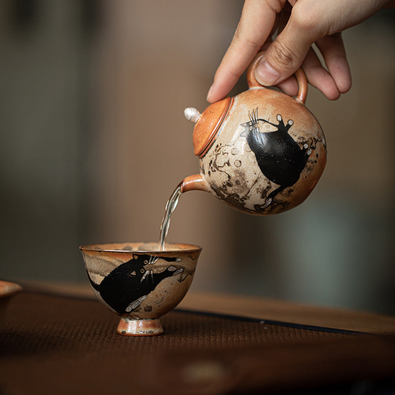 Celadon lotus petal tea cup for Chinese gongfu tea