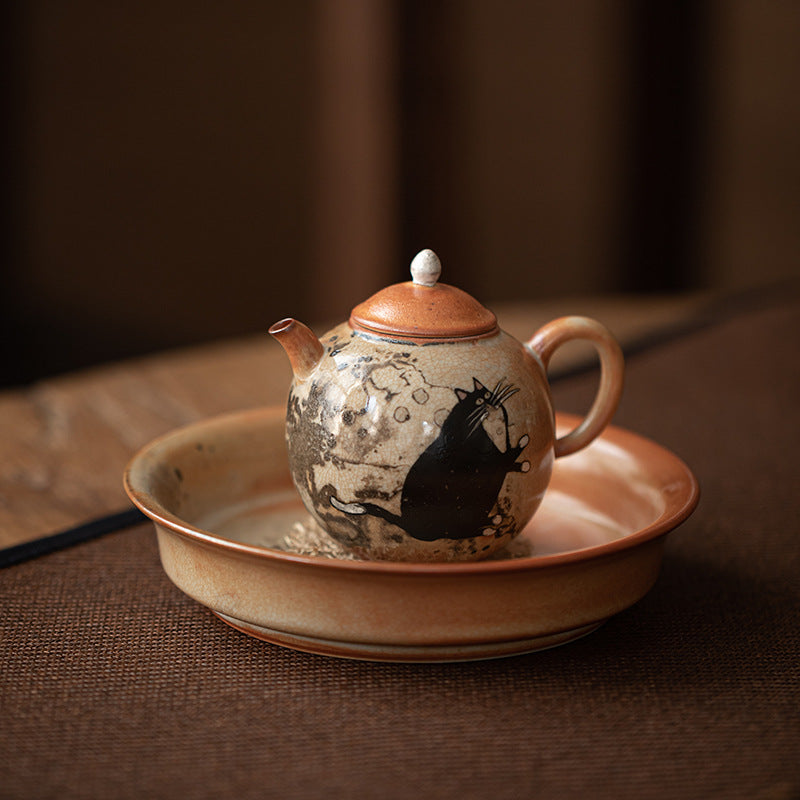 Chinese celadon lotus relief teacup detail