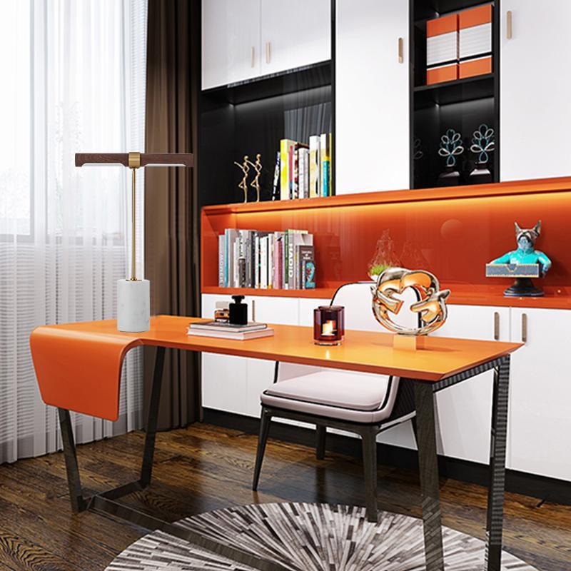 Gallery Bar marble base linear table lamp 1