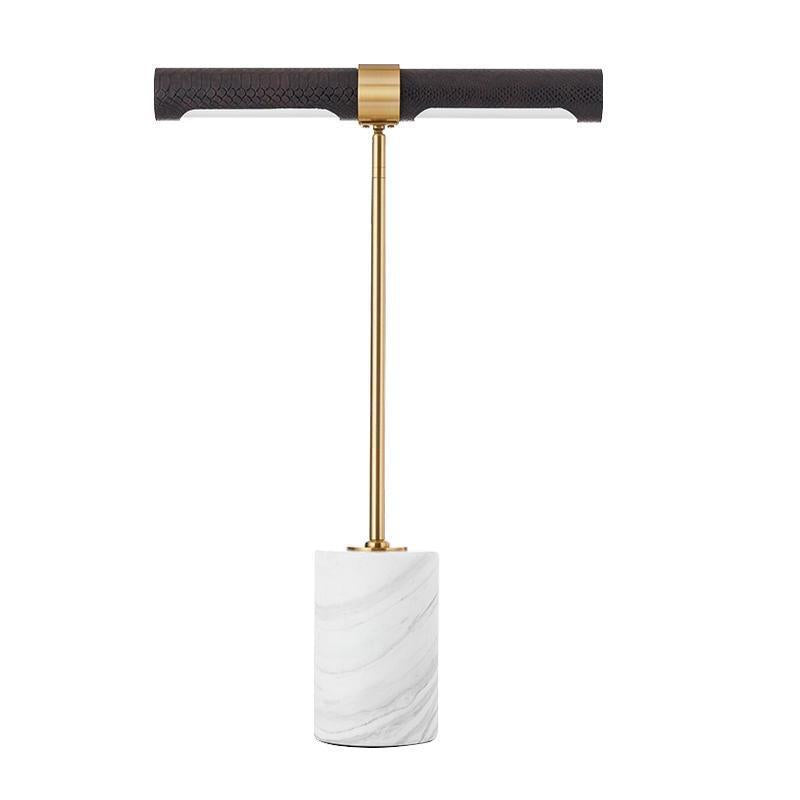 Gallery Bar marble base linear table lamp 3