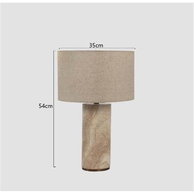 Natural cave stone table lamp dimensions 35 cm wide and 54 cm high
