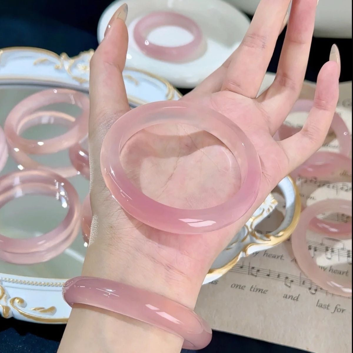 Certified natural bangle polished finish