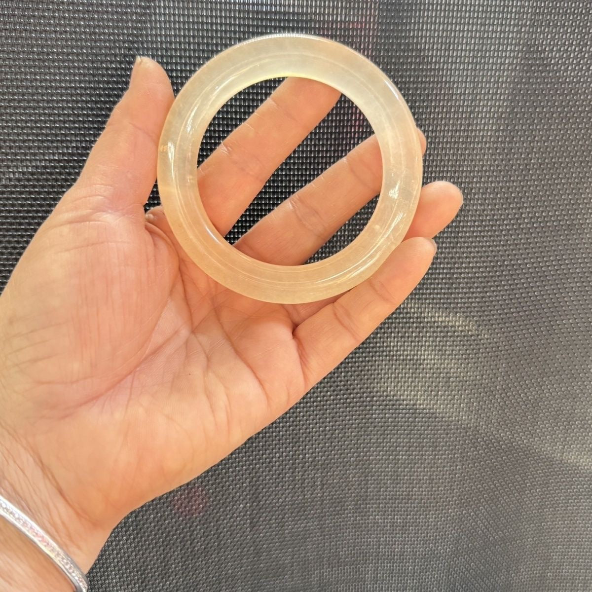 Natural jade and agate bangle selection