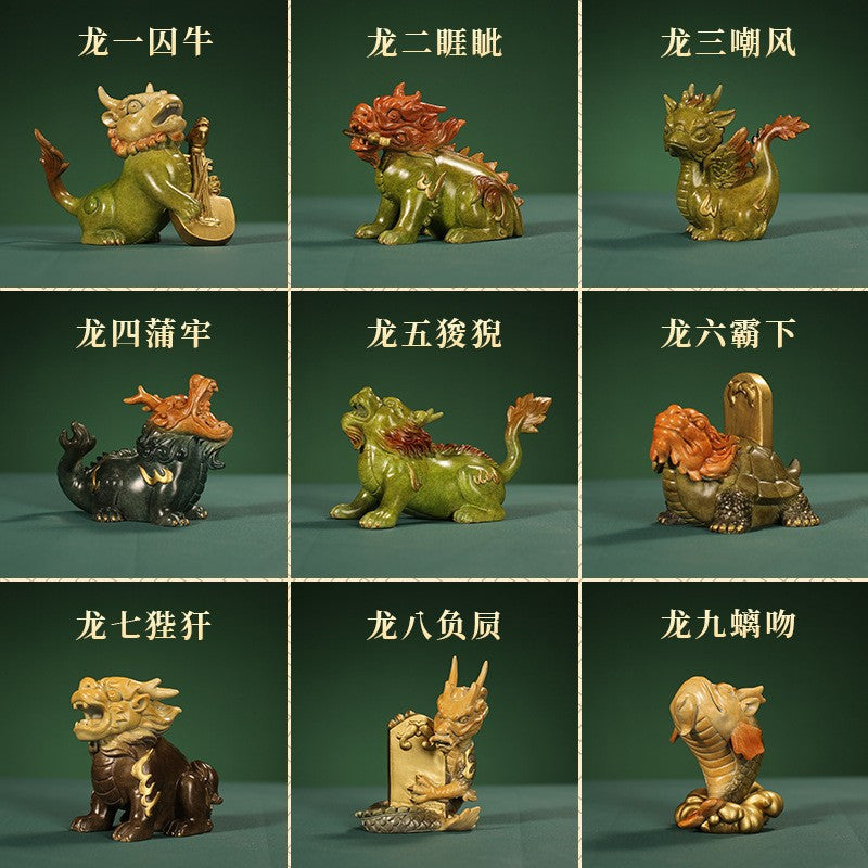 Nine Sons of the Dragon variant guide with all nine Chinese mythology sculpture designs