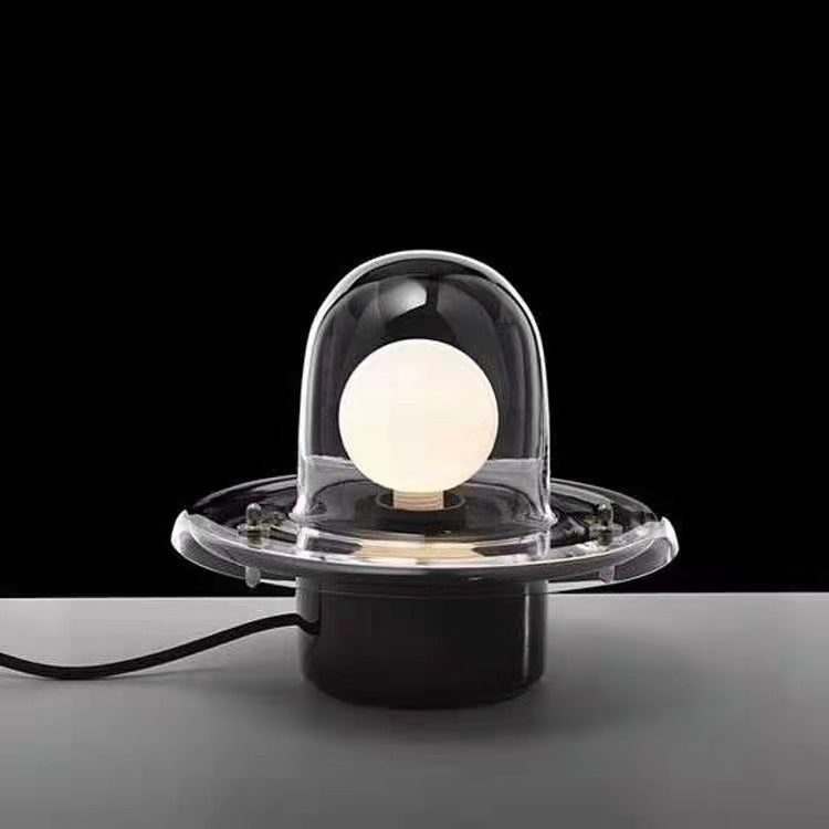 Orbit Capsule clear dome glass globe table lamp 3