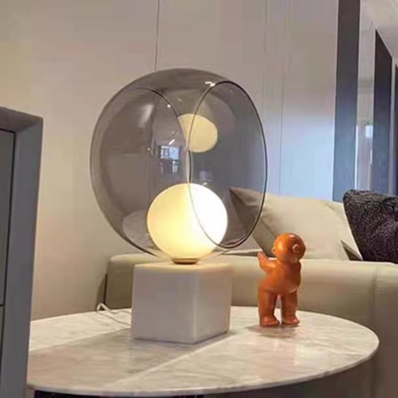 Orbit Halo marble ring table lamp 3