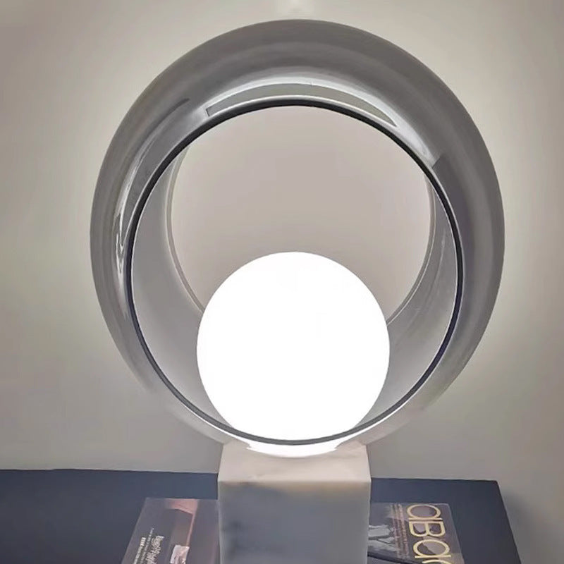 Orbit Halo marble ring table lamp 5