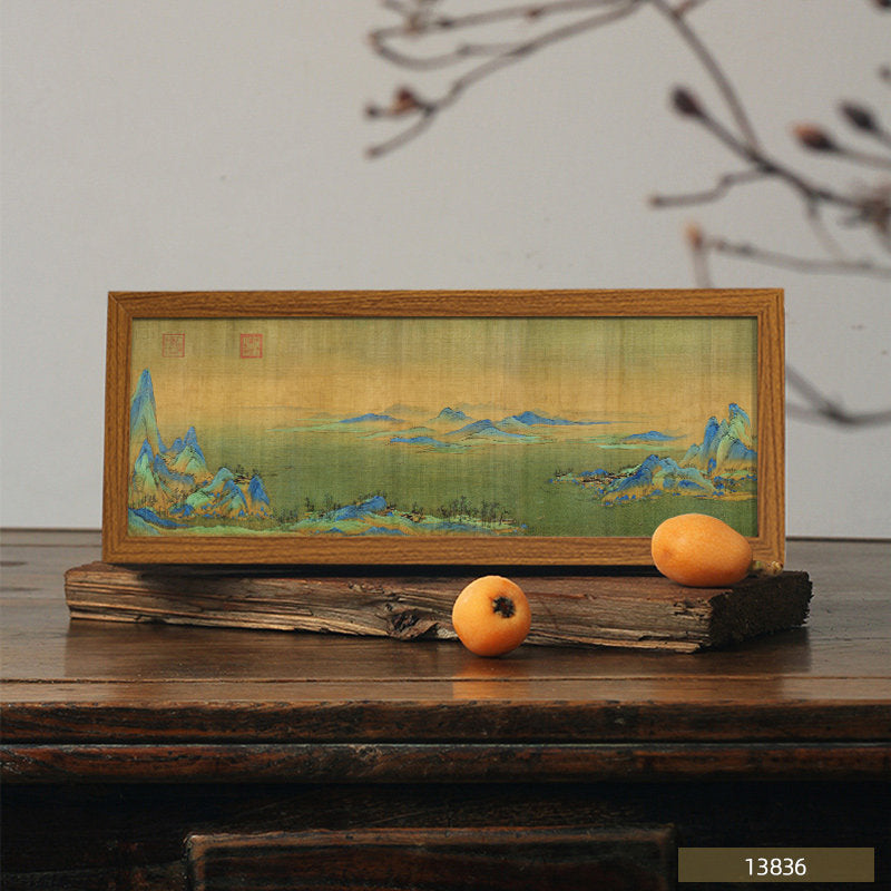 Premium Chinese landscape decorative screen gift