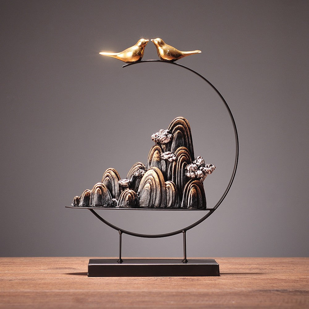 Premium New Chinese tabletop landscape ornament