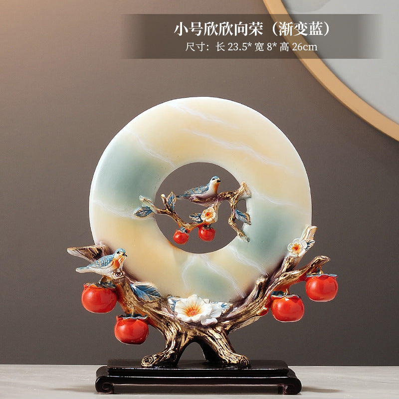 Hand painted Chinese auspicious sculpture detail