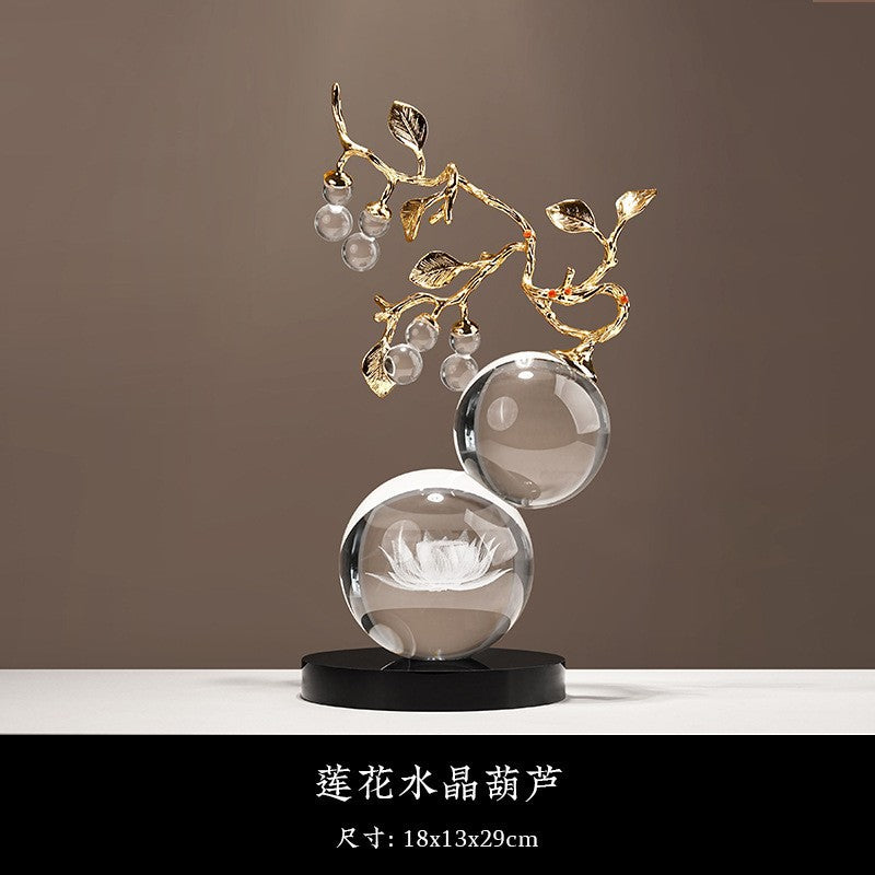 Persimmon ruyi and gourd auspicious Chinese decor 14