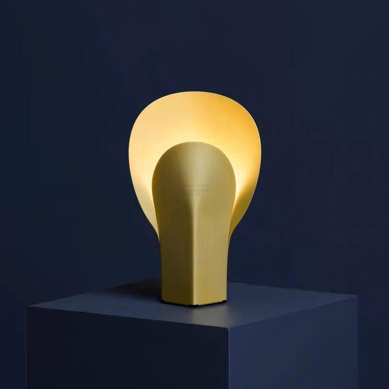 Petal Glow sculptural metal table lamp 3