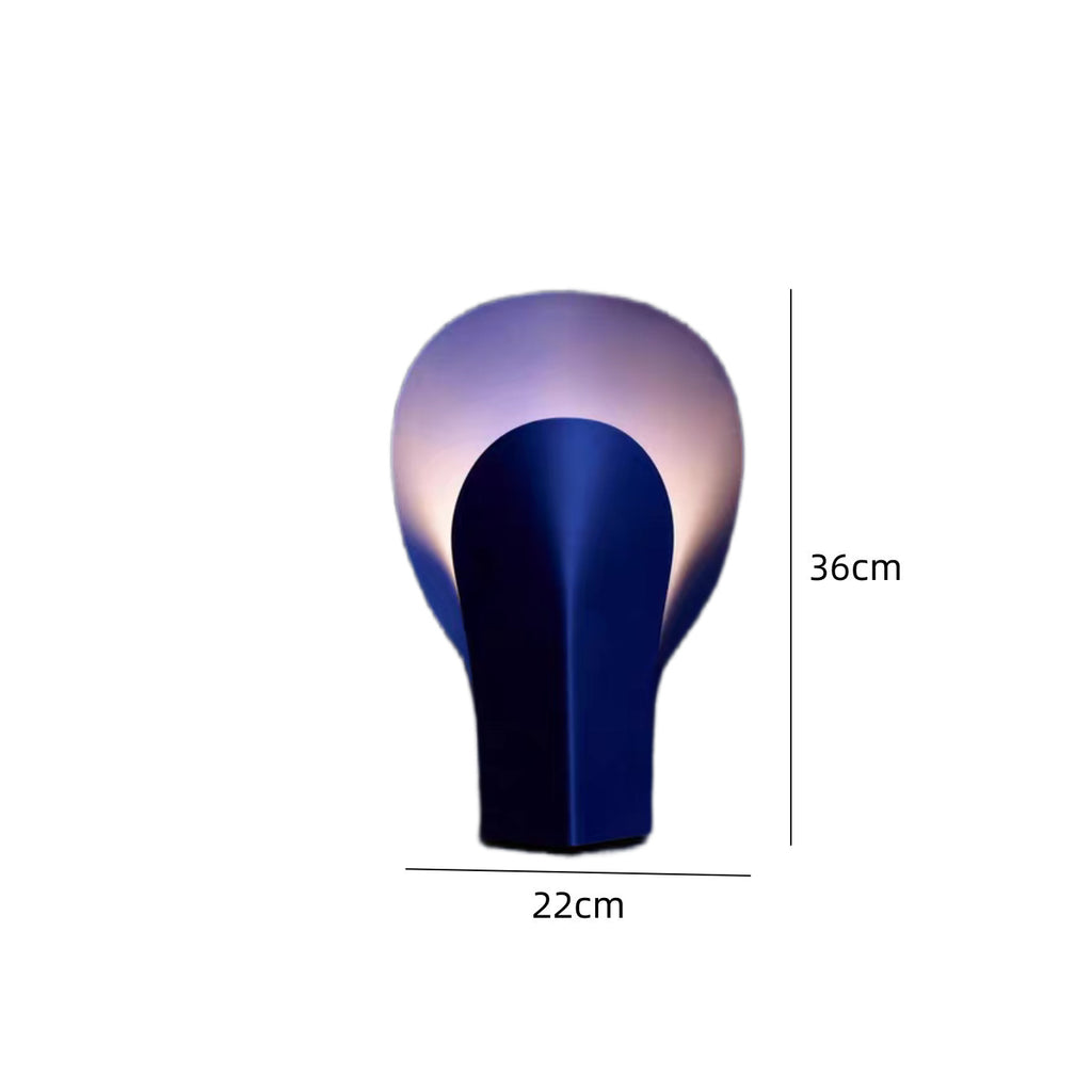 Petal Glow sculptural metal table lamp 6