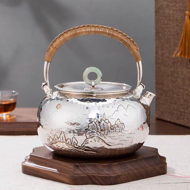 Premium silver tea kettle craftsmanship