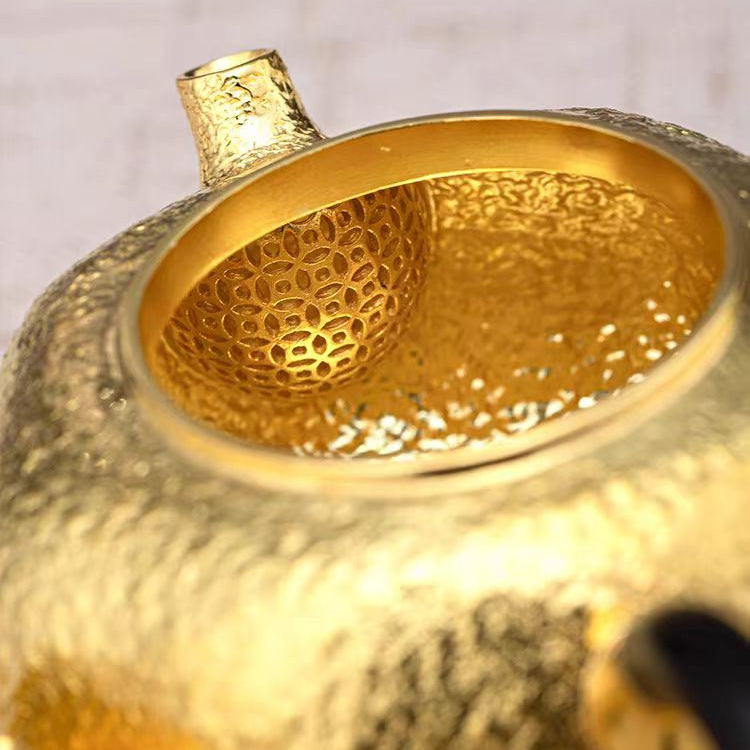 Collector pure silver Gongfu teapot
