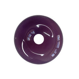 Certified Natural Icy Purple Chalcedony Safety Buckle Pendant – 50 mm Ping An Kou Donut Necklace with Certificate