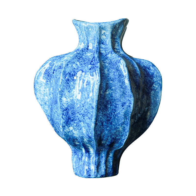 Art ceramic flower vase for living room console