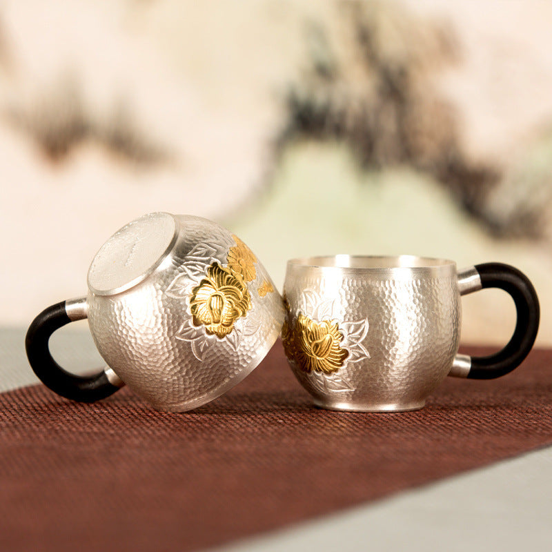 Pure silver Chinese tea kettle craftsmanship