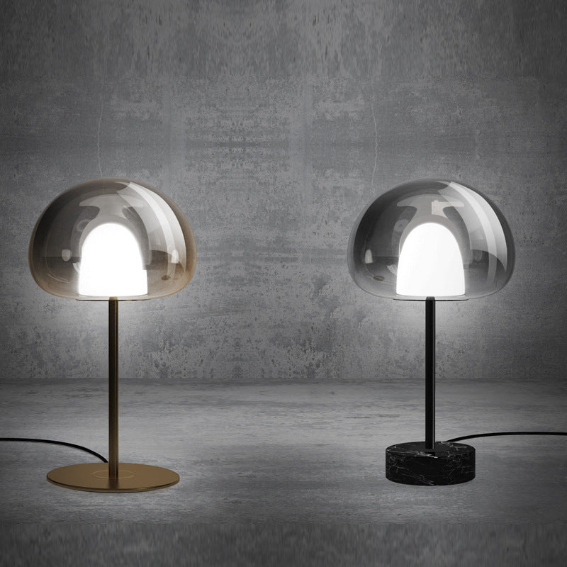 Smoke Arc Dome mushroom table lamp 6