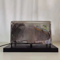Obsidian Window smoked glass table lamp 1