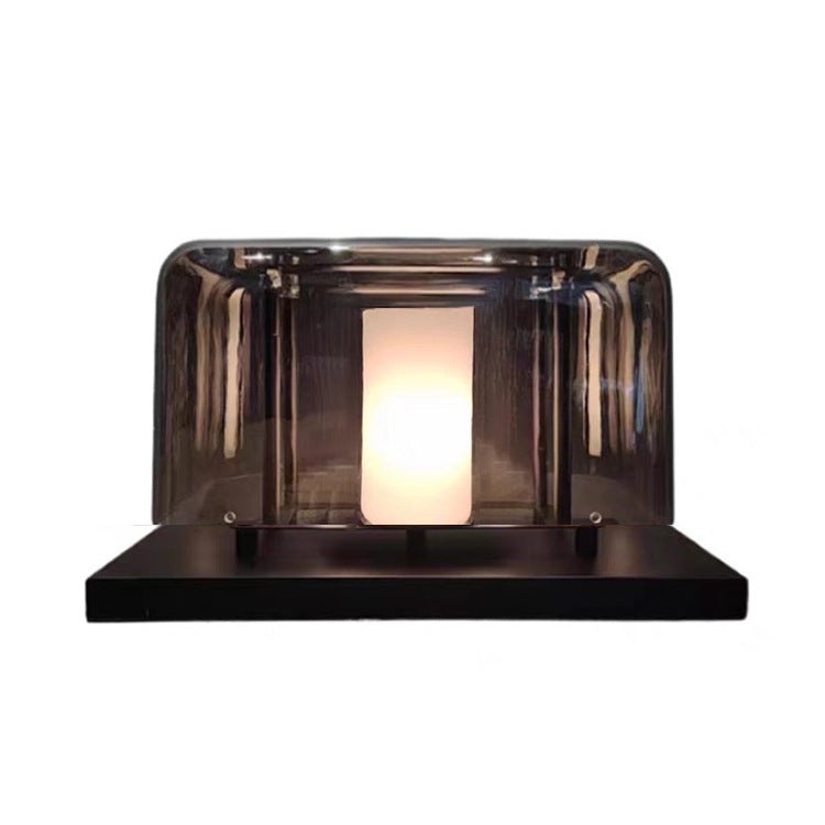Obsidian Window smoked glass table lamp 3