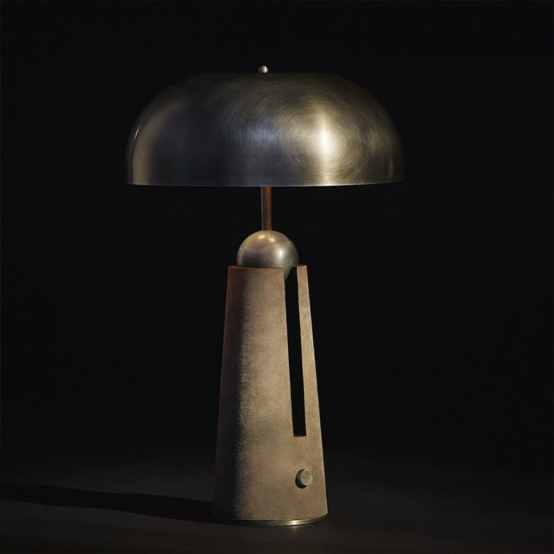 Atelier Dome textured column table lamp 6