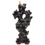 Dehua Ceramic Taihu Scholar Rock Incense Burner – 36.5 cm Gongshi Sculpture for Tea Room & New Chinese Decor