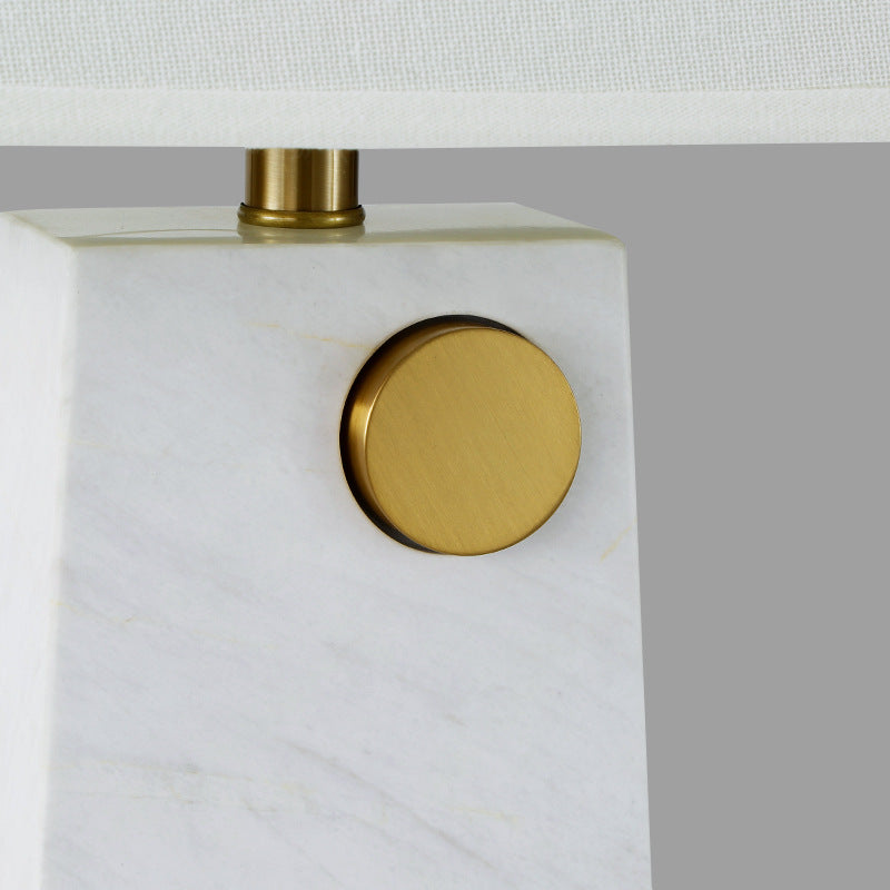 Monument tapered marble table lamp 1