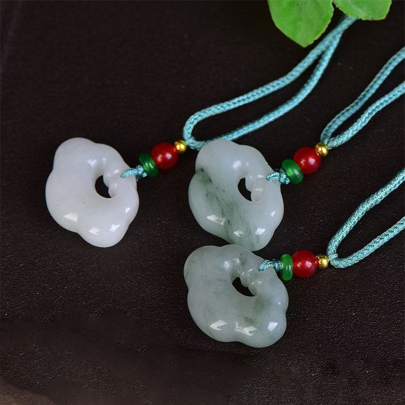 Natural Tianshan Cui Ruyi lock pendant collection