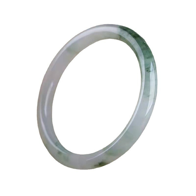 Tianshan Xuecui quartzite bracelet vertical product view