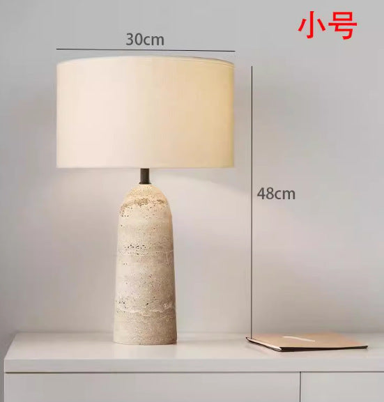 Terra Atelier travertine column table lamp 5