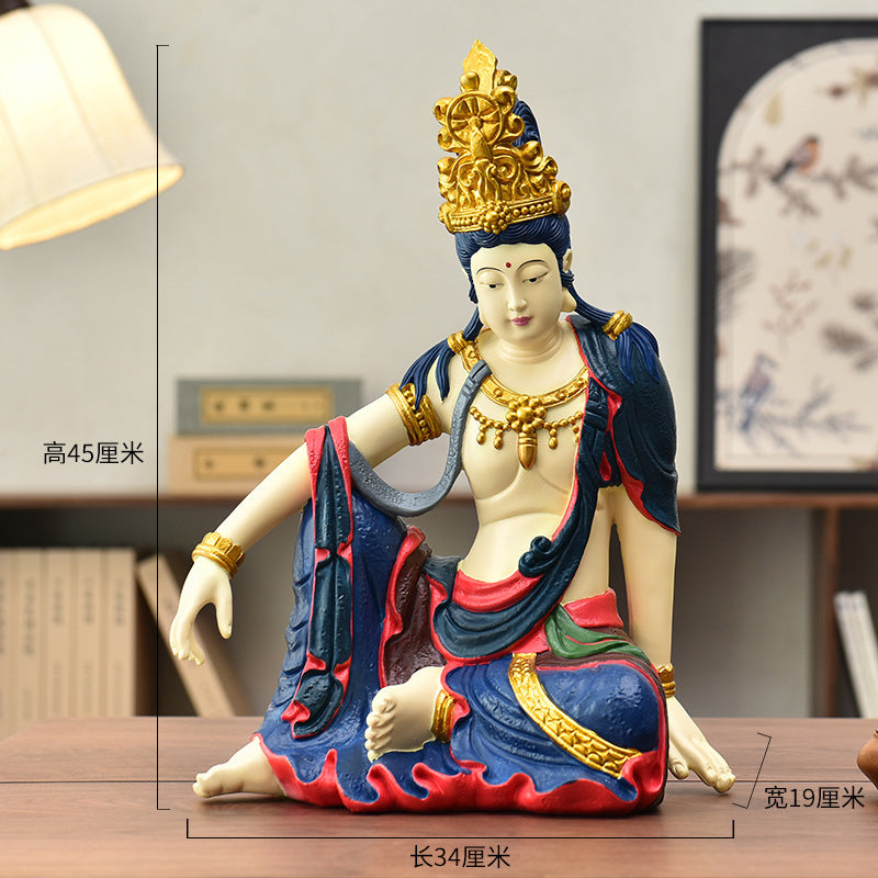 Large Water Moon Guanyin statue dimensions and sculptural proportions