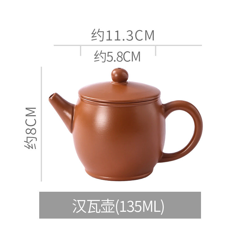 Zisha clay Hanwa teapot dimensions, 135ml