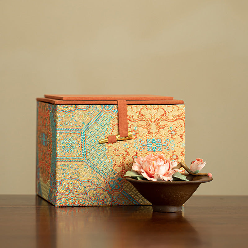 Handcrafted Wood-Fired Peony Gourd Anti-Scald Master Teacup - 85ml Gift Box Suite