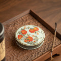 Authentic Jingdezhen Famille-Rose Ink Peach Lid Rest & Coaster Tray - Teaware Accessories