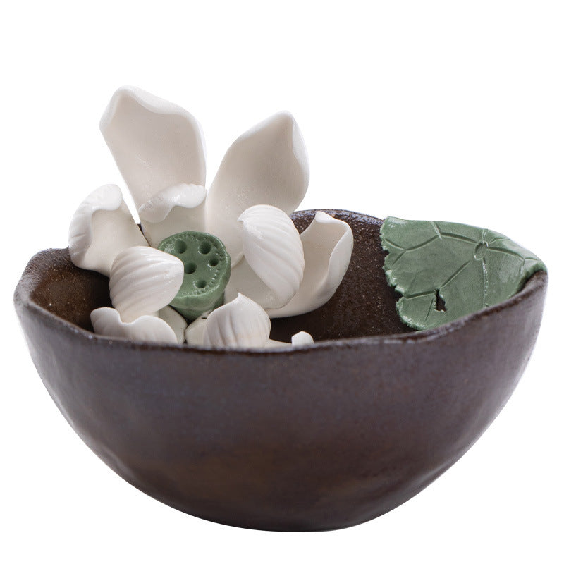 Handcrafted Qingshui Wood-Fired Floral Bud Master Teacup - 95ml Gift Box Suite