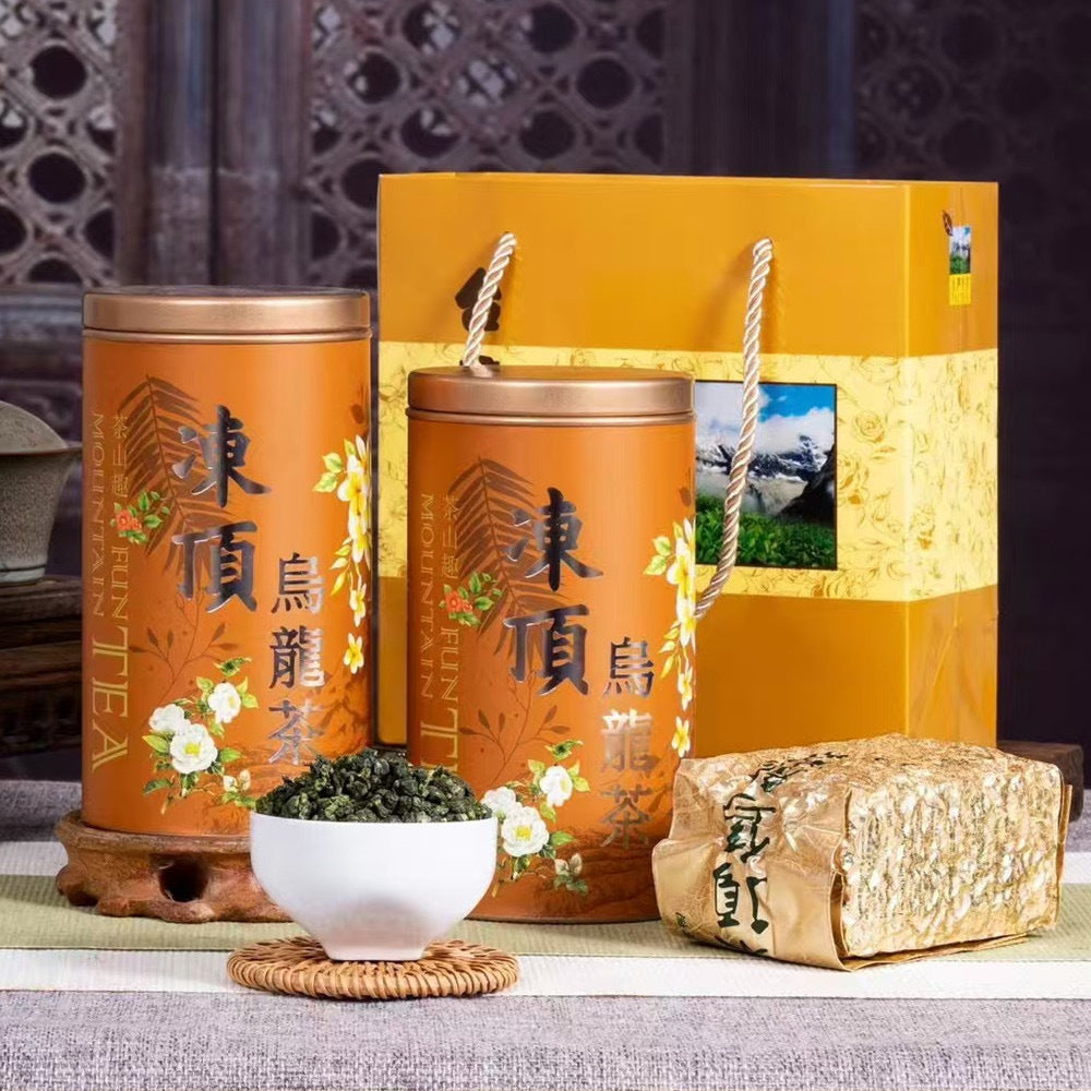 Premium Taiwan Dong Ding oolong tea packaging