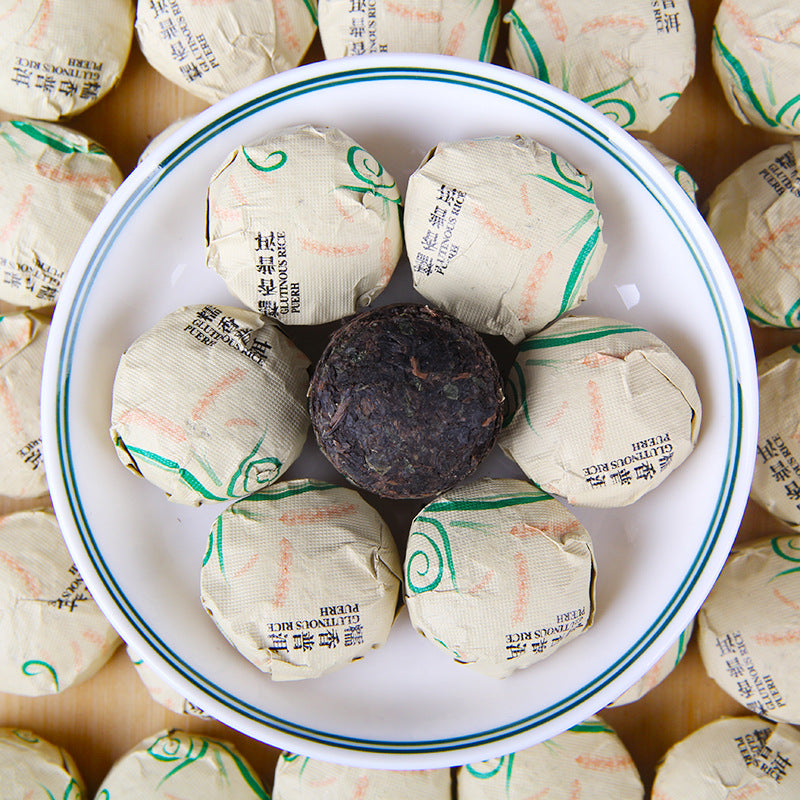 Glutinous rice aroma ripe Pu-erh mini tuocha 500g individually wrapped tea