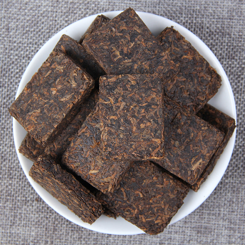 Individually wrapped Palace Gold ripe Pu-erh mini bricks