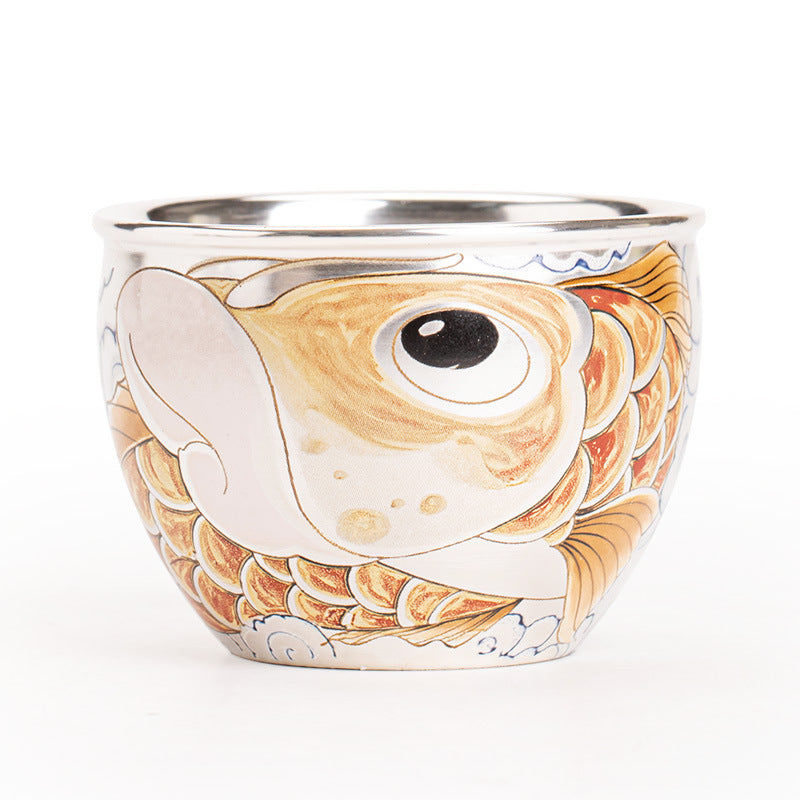 Jingdezhen Handcrafted Pure Ag999 Silver Master Tasting Cup - 90ml