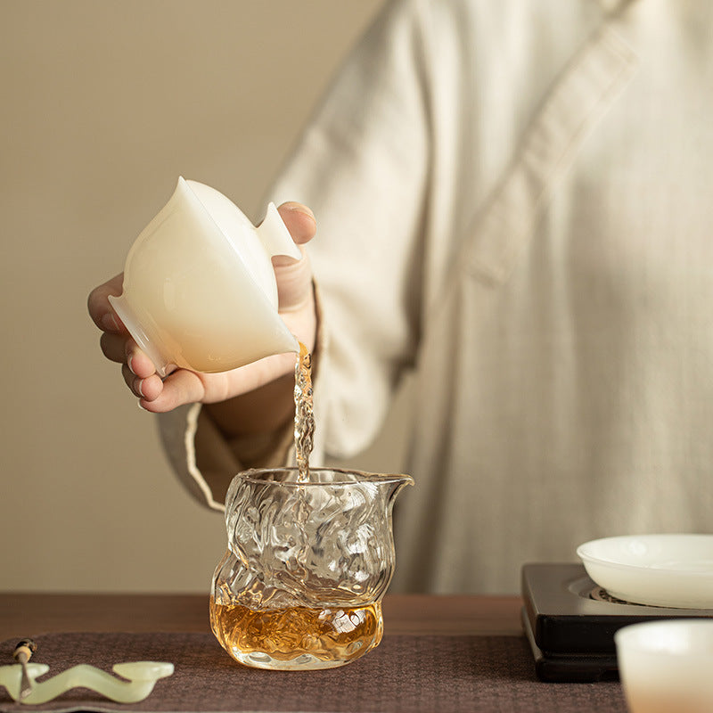 Authentic Dehua Ice Mutton Fat Jade Hovering Sancai Gaiwan - 160ml