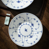 Jingdezhen Blue & White Tangcao High-Temperature White Porcelain Deep Bowl – 9.5, 10.5, 11.5 & 12.5-inch Serving, Salad & Noodle Bowls