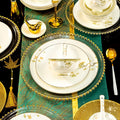 Lucky Star botanical gold bone china lifestyle place setting