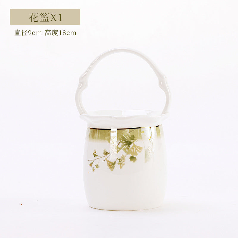 Lucky Star flower-basket serving piece size reference