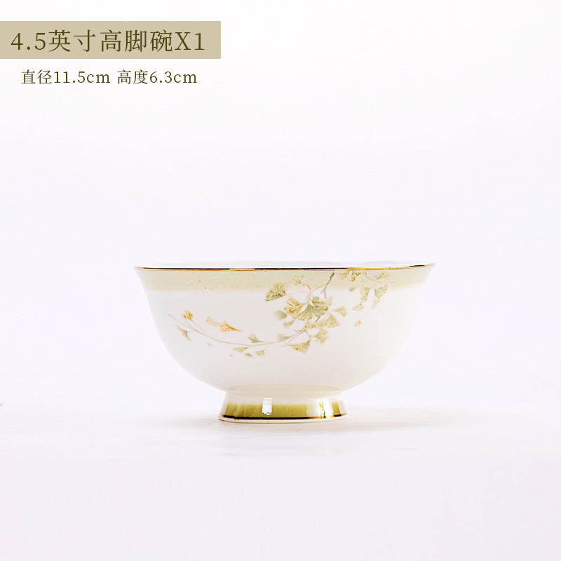 Lucky Star 4.5-inch high-foot bowl size reference
