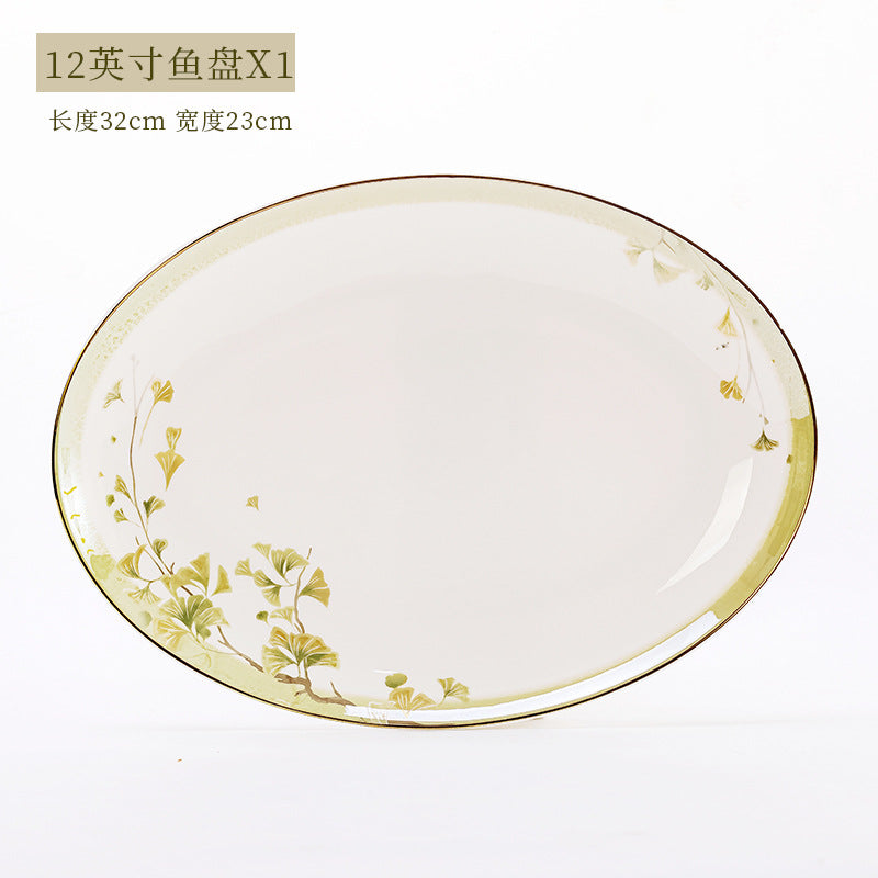 Lucky Star 12-inch fish platter size reference
