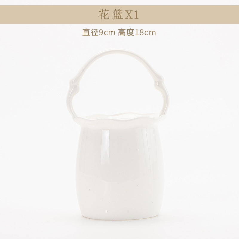 Luofu white embossed porcelain piece size reference