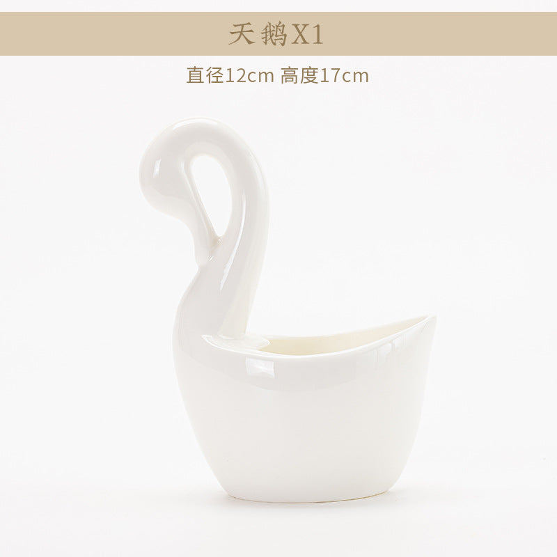 Luofu white embossed porcelain tableware dimensions detail