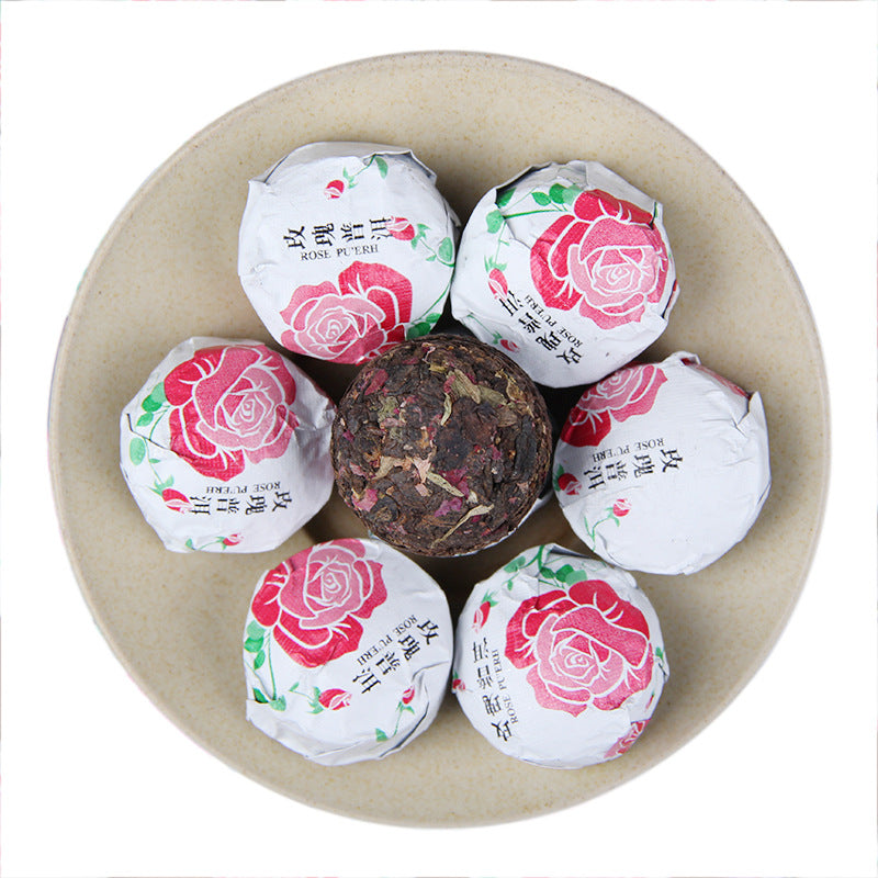 Rose Ripe Pu-erh Mini Tuocha 500g gift bowl presentation 玫瑰普洱熟茶小沱